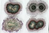 Lot: to Amethyst Stalactite Slices ( Pieces) #77695-1
